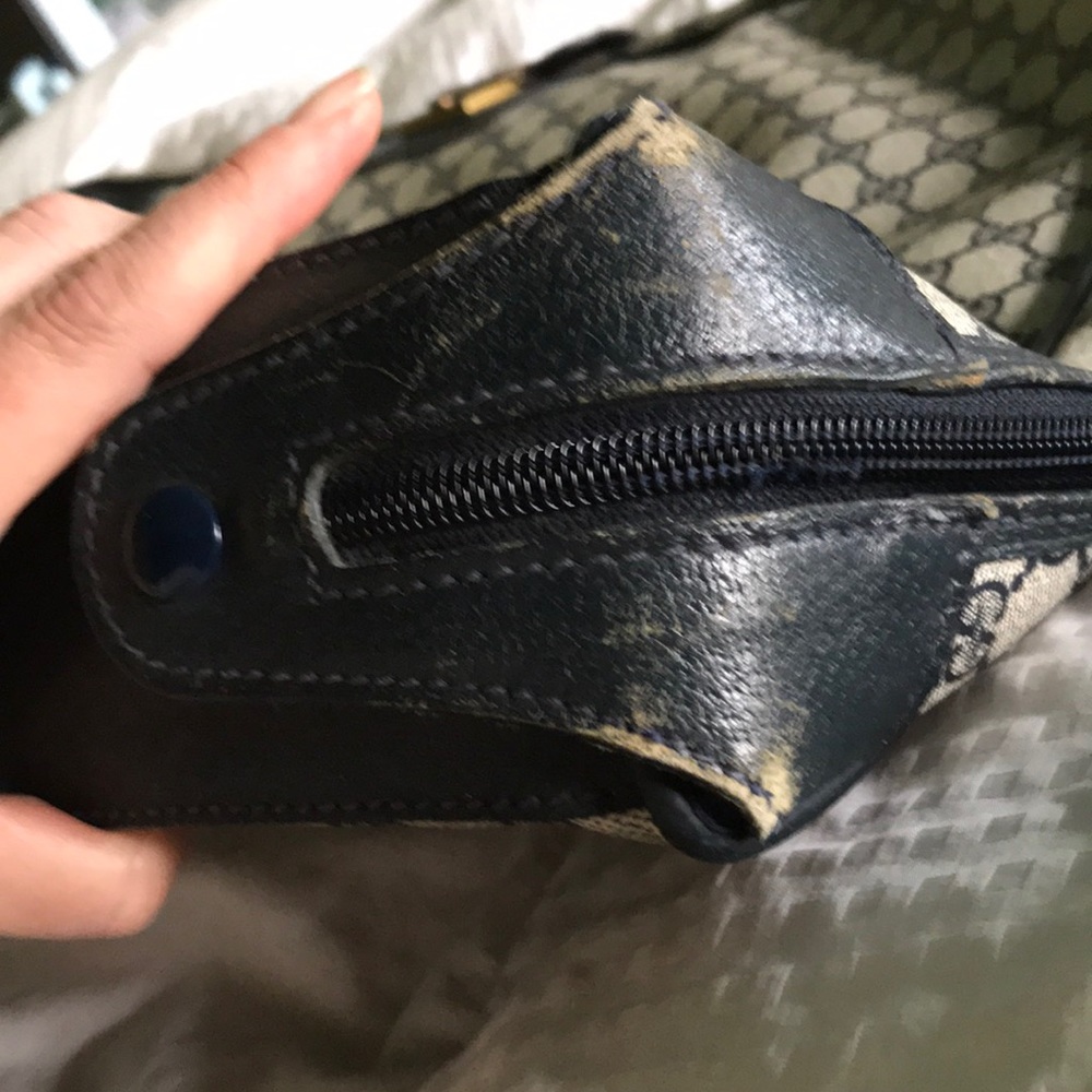 Vintage original Gucci Blue Monogram Garment Bag. - Picture 7 of 8